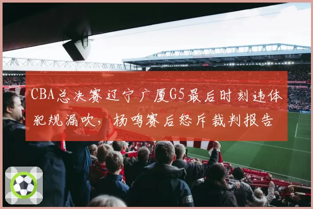 CBA总决赛辽宁广厦G5最后时刻违体犯规漏吹,杨鸣赛后怒斥裁判报告形同虚设