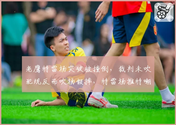 老鹰特雷杨突破被撞倒,裁判未吹犯规反而吹杨假摔,特雷杨推特嘲讽联盟
