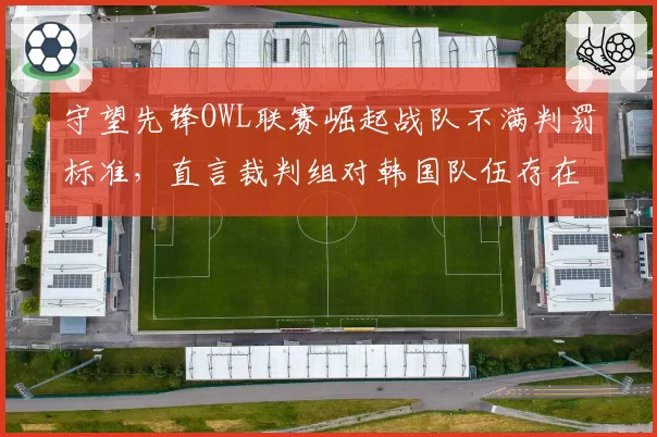 守望先锋OWL联赛崛起战队不满判罚标准,直言裁判组对韩国队伍存在偏袒